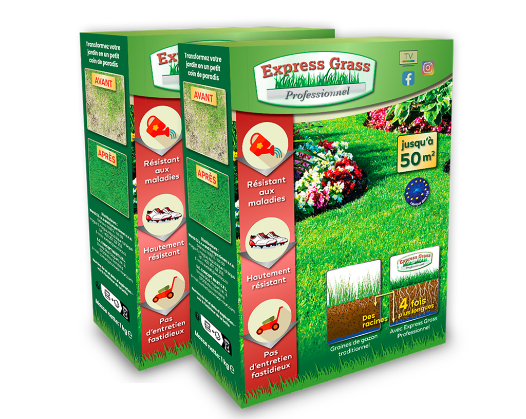 2 X Express Grass Professionnel